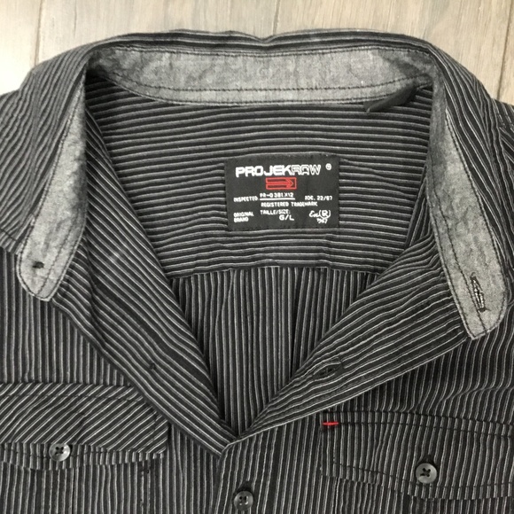 🔥 2/$30 Projekraw | Striped Dress Shirt - Picture 4 of 7